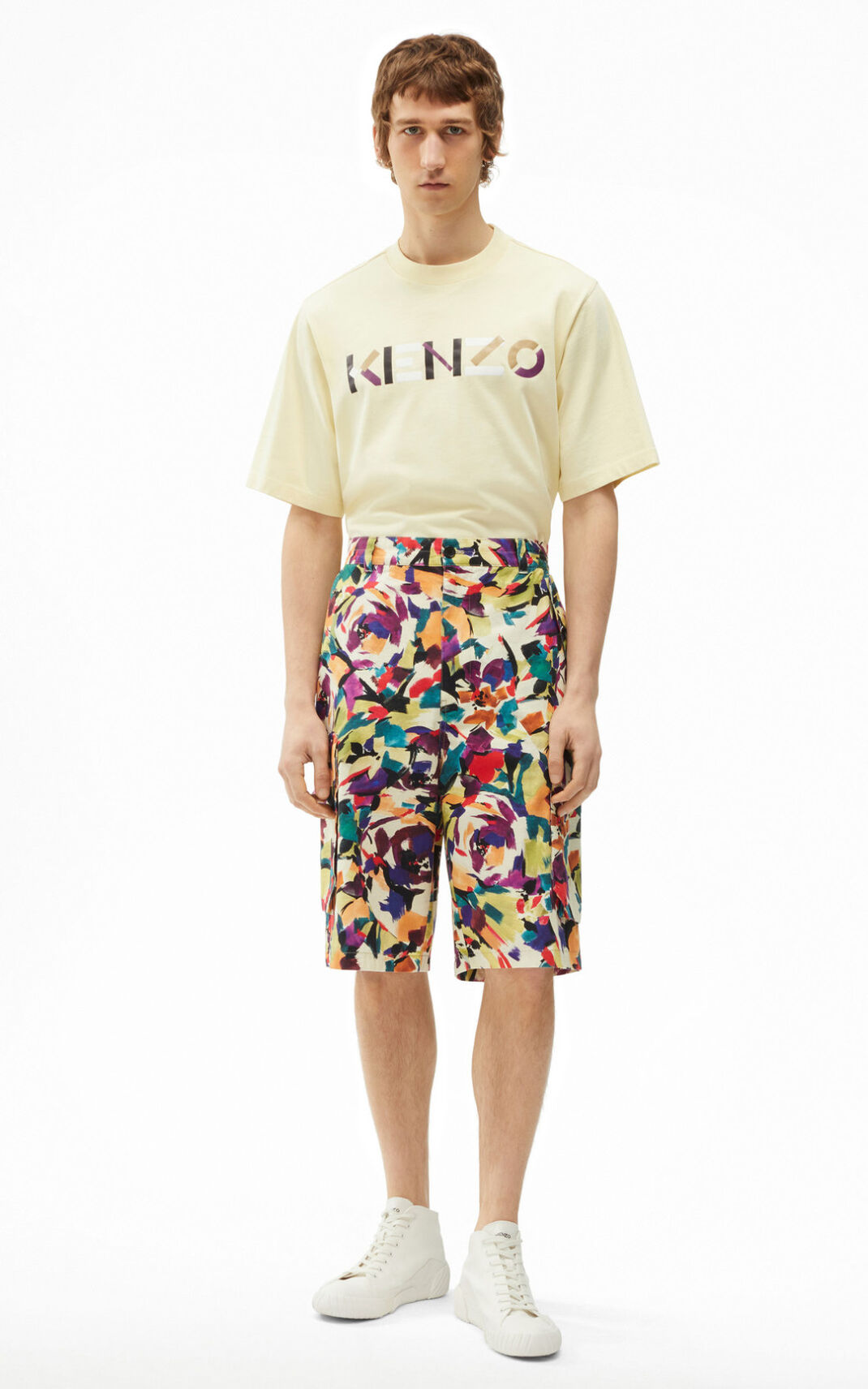 Kenzo Archive Floral cargo Shorts Herr | 06419-UCEV